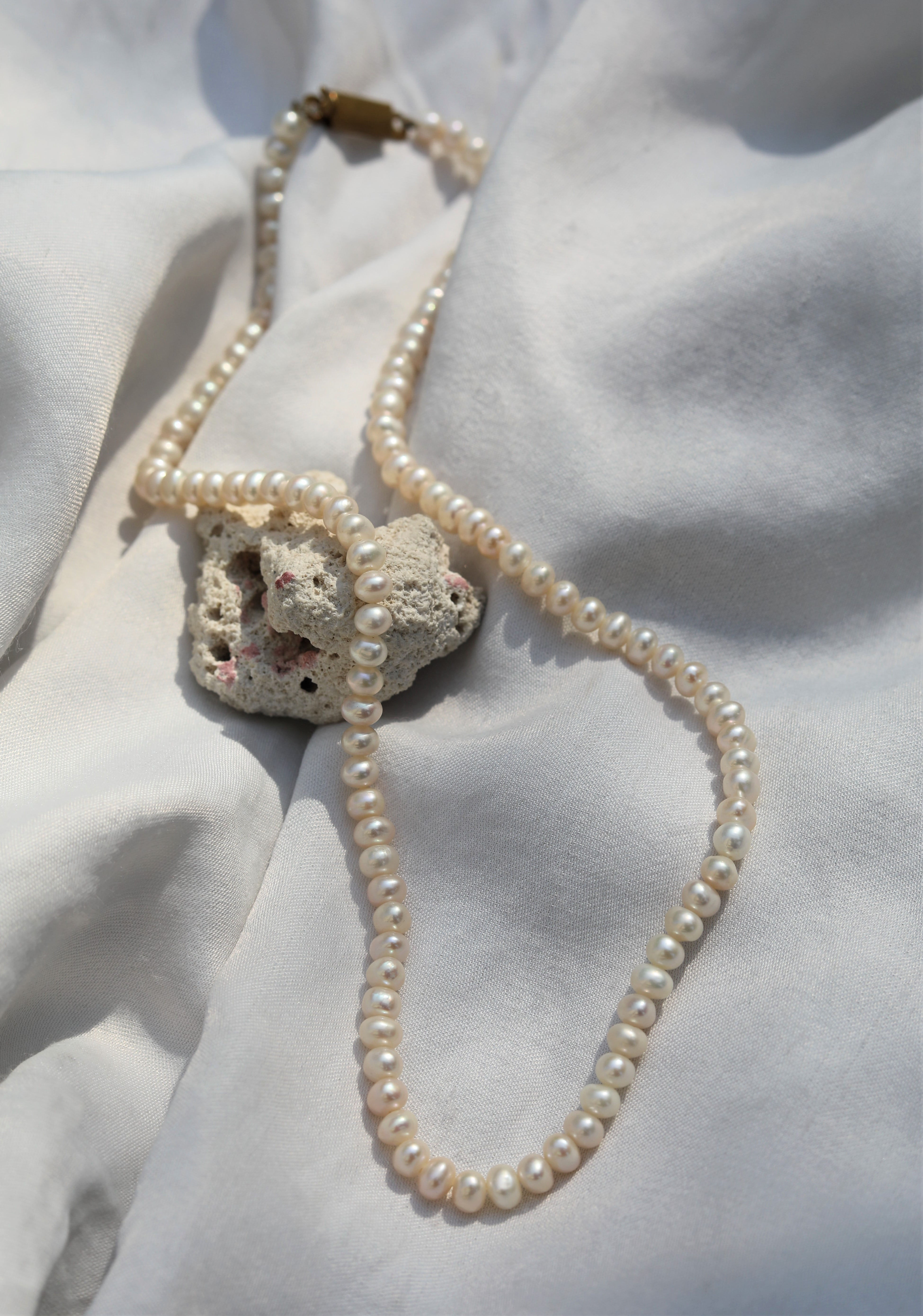 Opaline Cultured Pearl Necklace