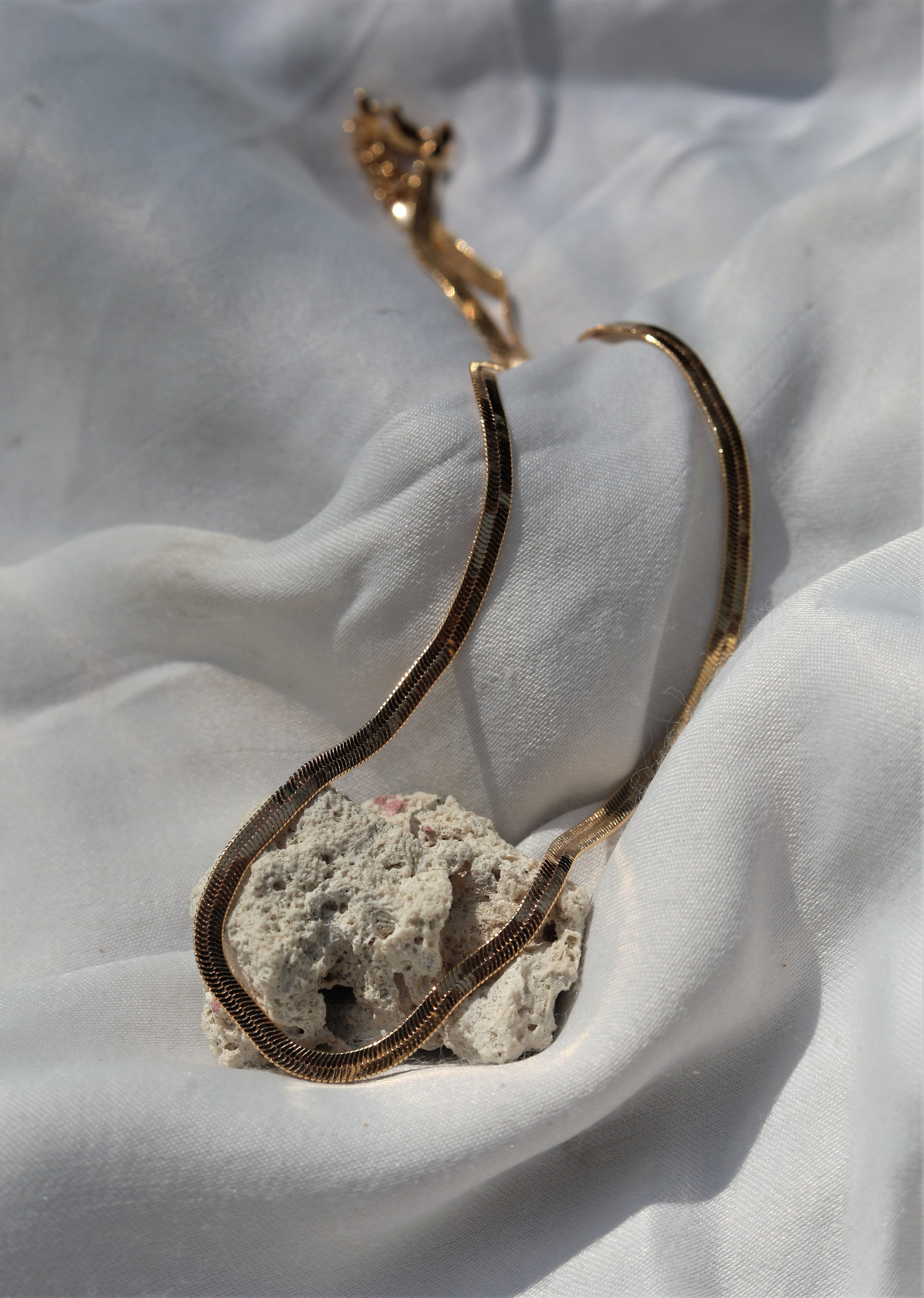 Marquis Snake Chain Necklace | 22Karat Gold Plated