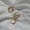 Thumbnail: See saw gold plated trendy earrings for women