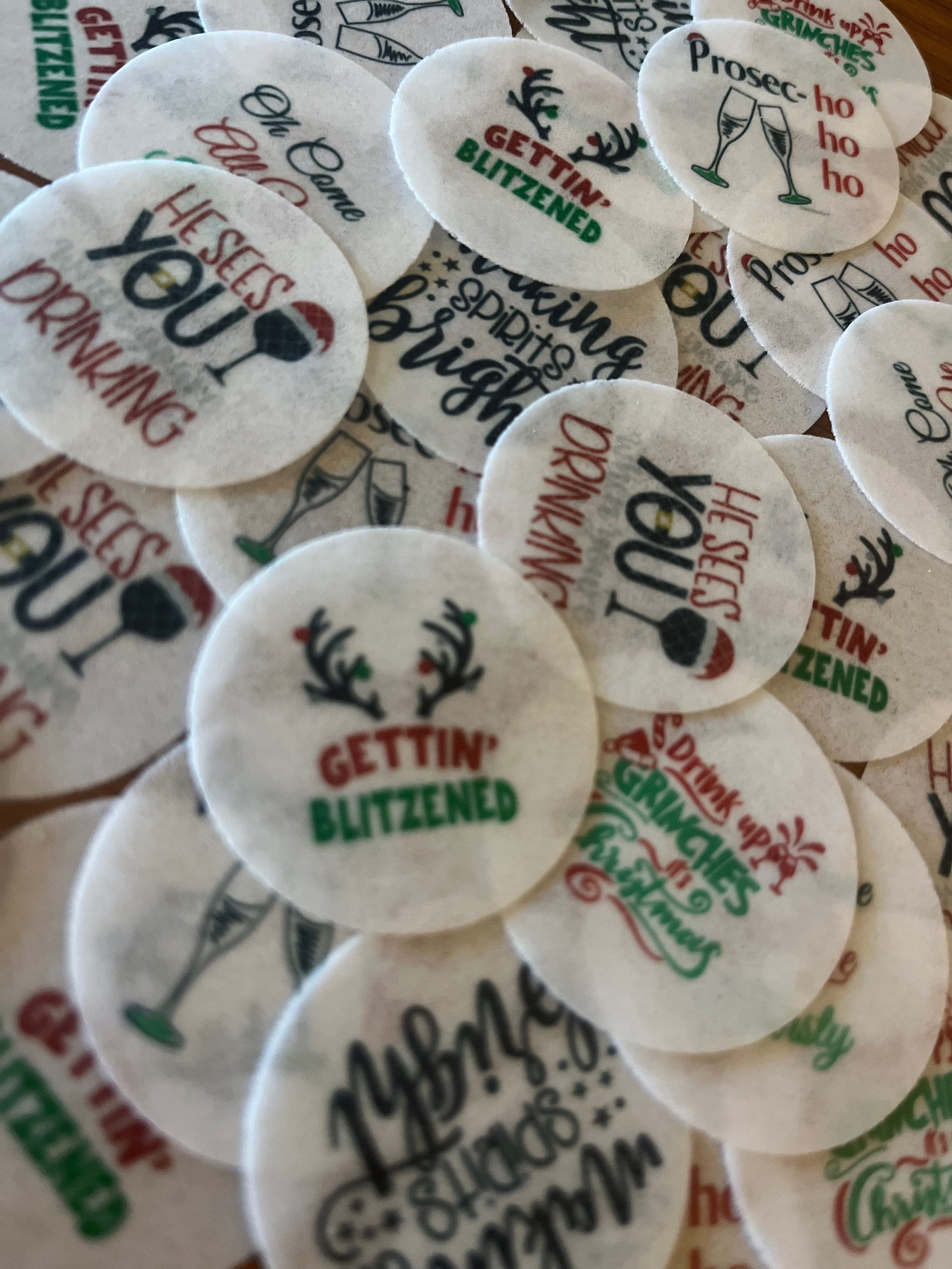 Christmas Drinks Toppers