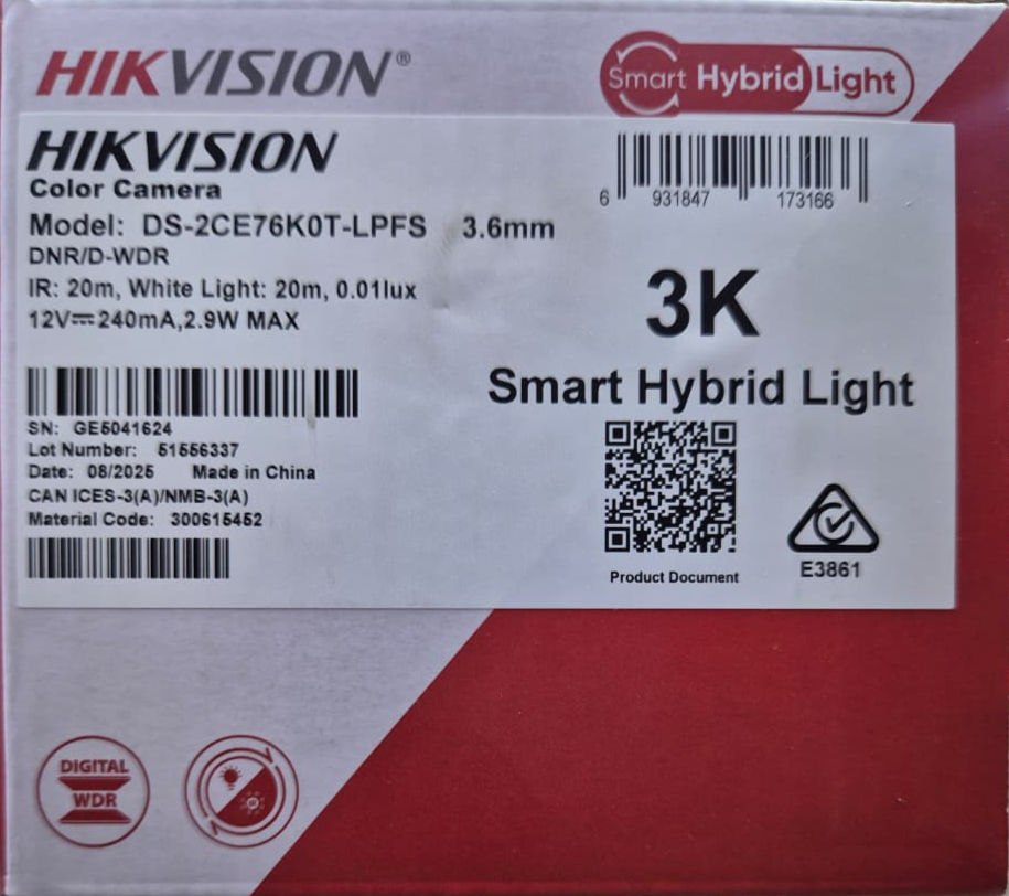 Hikvision 3K Smart Hybrid Light camera box