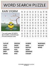 rain word search puzzle