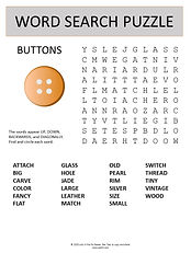 Buttons word search puzzle