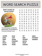 noise word search puzzle