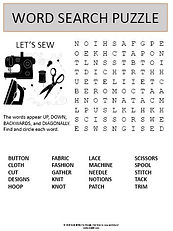 lets sew word search puzzle