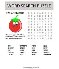 eat a tomato printable word search puzzle