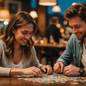 New Jigsaw Puzzle Trend? Puzzle Date Night
