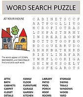Your house free word search puzzle