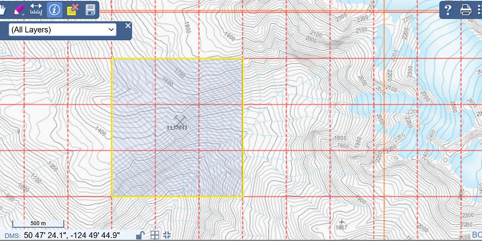 Thumbnail: Big Andy Cu - Zn Prospect — East Side of Bute Inlet, Vancouver Mining Division