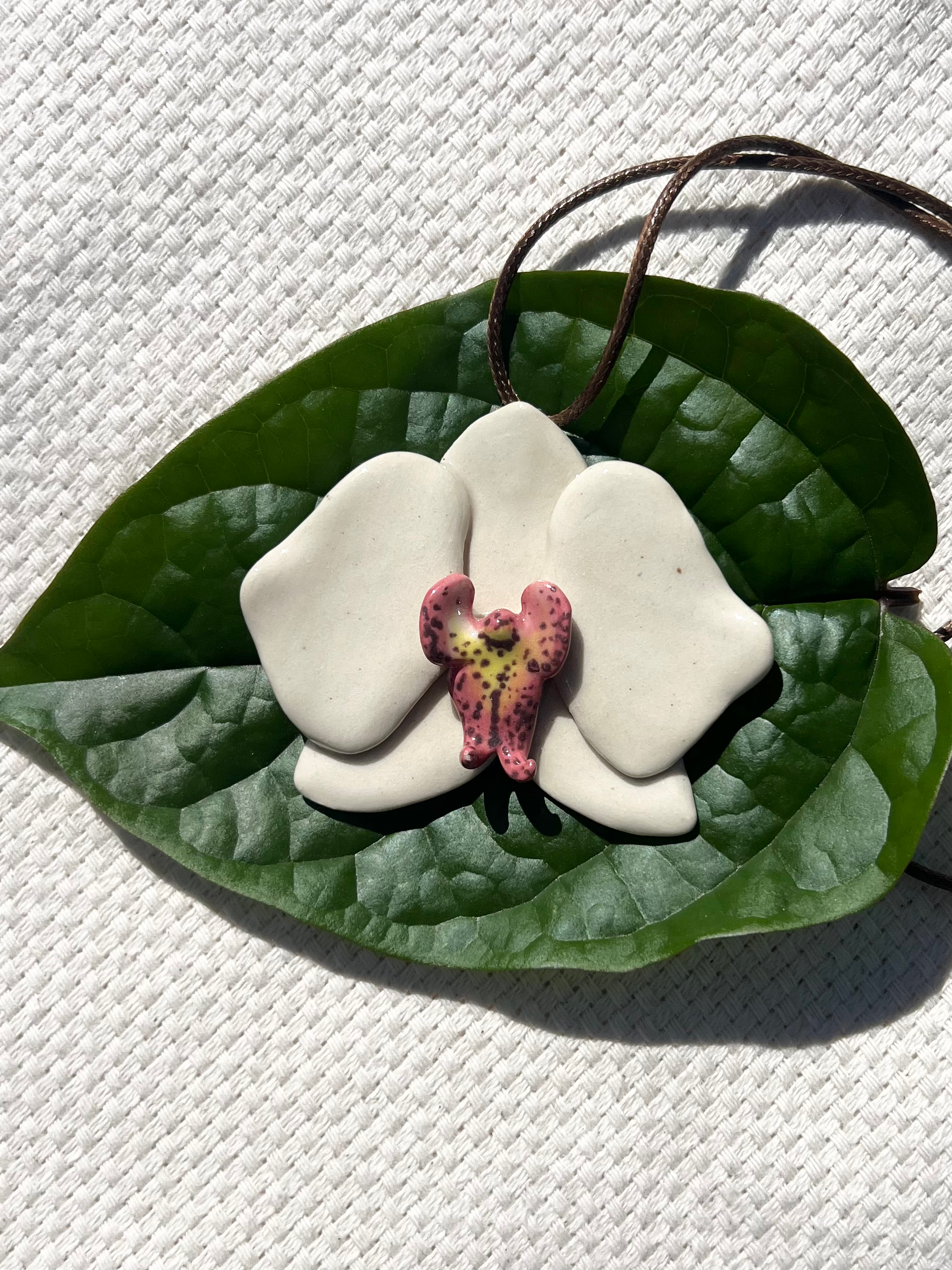 Orchid necklace