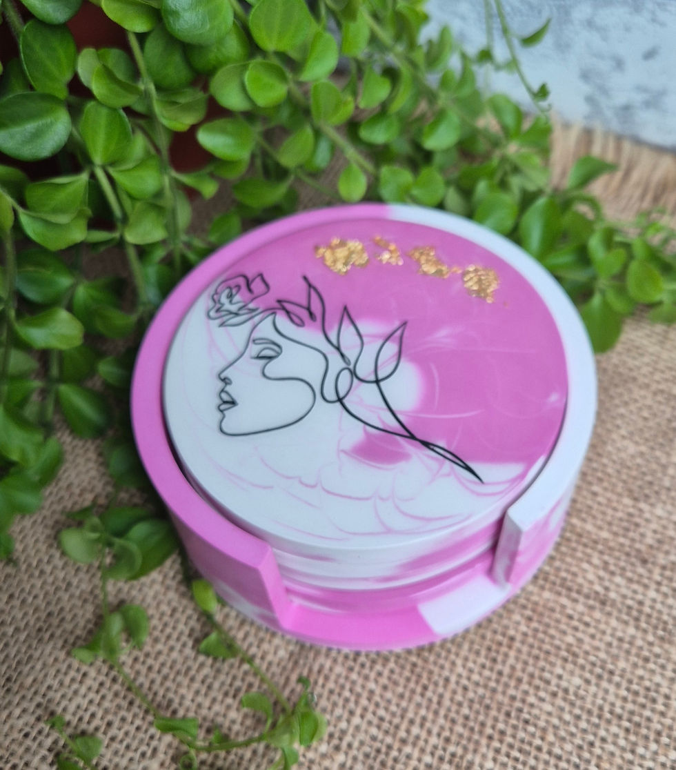 Miniature : Sous verre de printemps