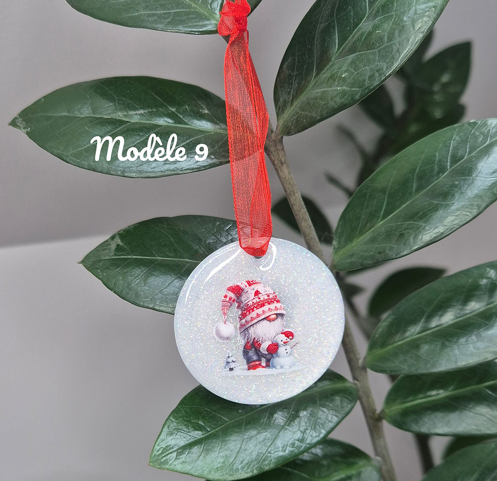 Miniature : Suspensions Gnomes de Noël personnalisables