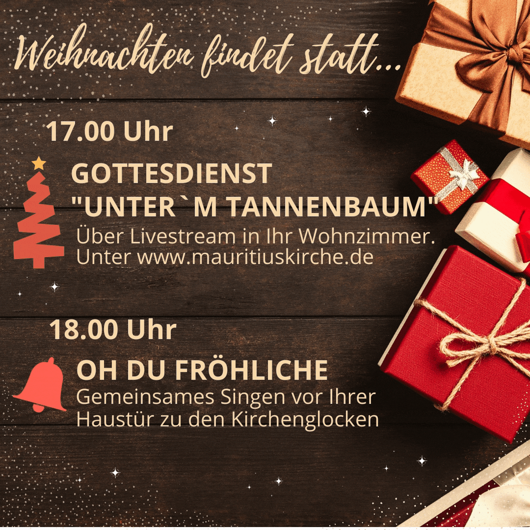 Livestreamgottesdienst an Heiligabend um 17 Uhr!