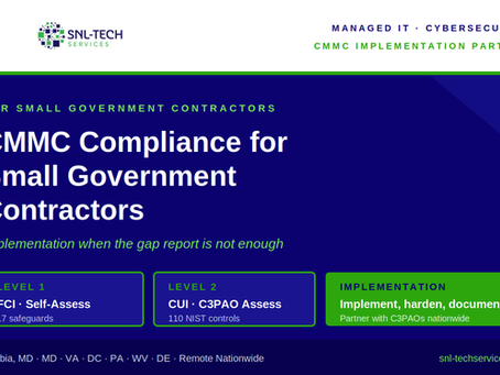CMMC compliance for small government contractors