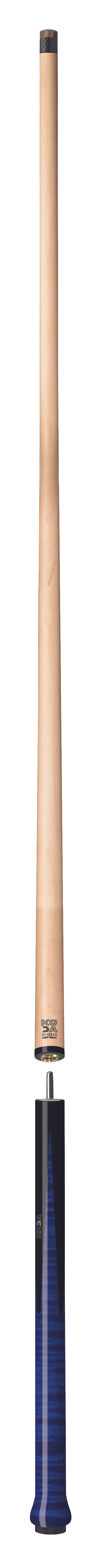 Koda Cue Stick- Four-Prong Black-and-Blue Forearm - No Wrap KDJPBL