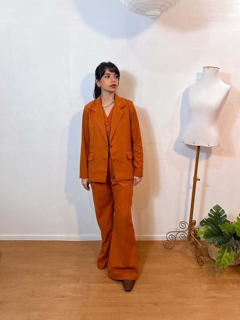 Miniatura: Blazer Alongado Linho Terra