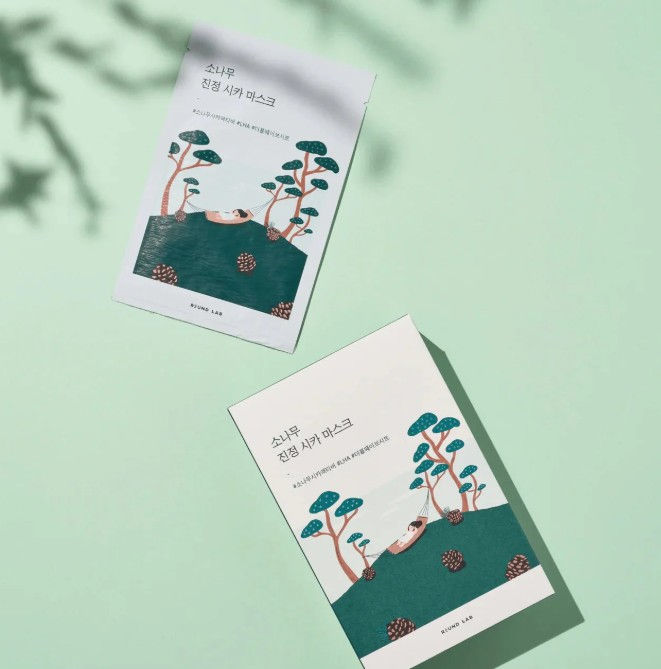 Round Lab - pine calming cica mask