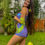 Miniatura: Shorts roxo franja verde