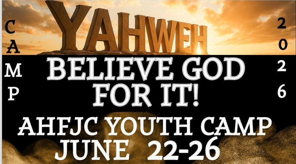 AHFJC Youth Camp