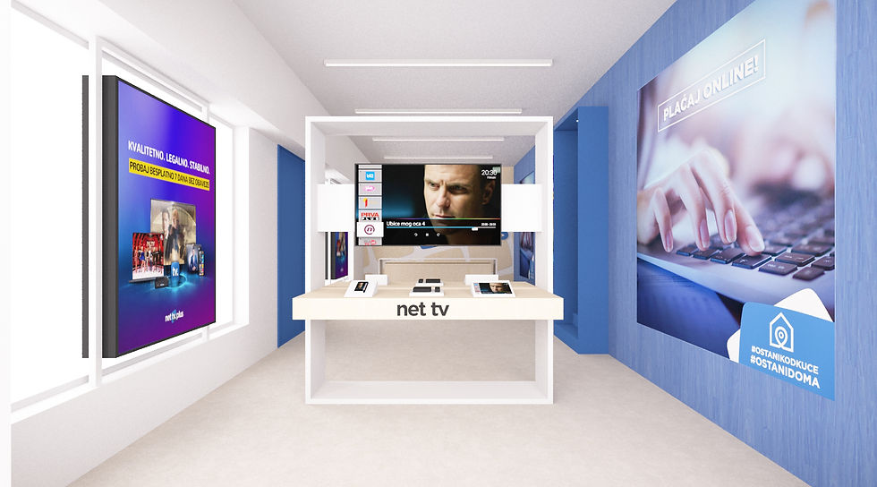Explore Ollo Studio's retail design for Net TV, a telecommunications brand in Austria and Germany. The project features a contemporary store concept, customer consultation areas, custom displays and production-ready retail solutions.