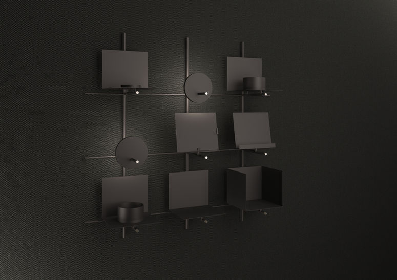 sentimental shelving system shine by lotti gostic studio