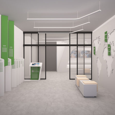 Elrad Entrance Space: Designing an Entrance That Tells the Company's Story