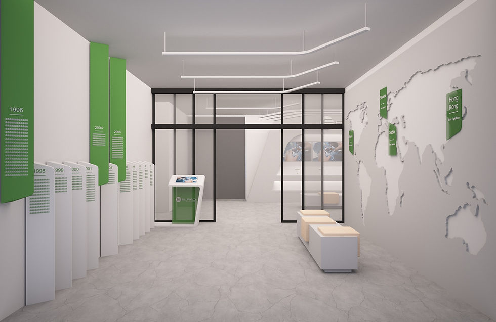 Elrad Entrance Space: Designing an Entrance That Tells the Company's Story