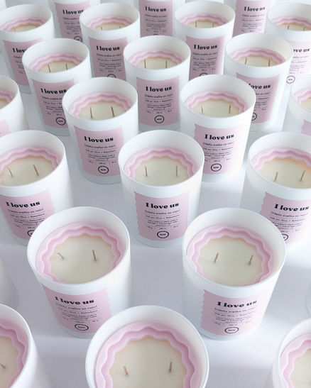 I love us scented candle, valentines candle, valentines gift