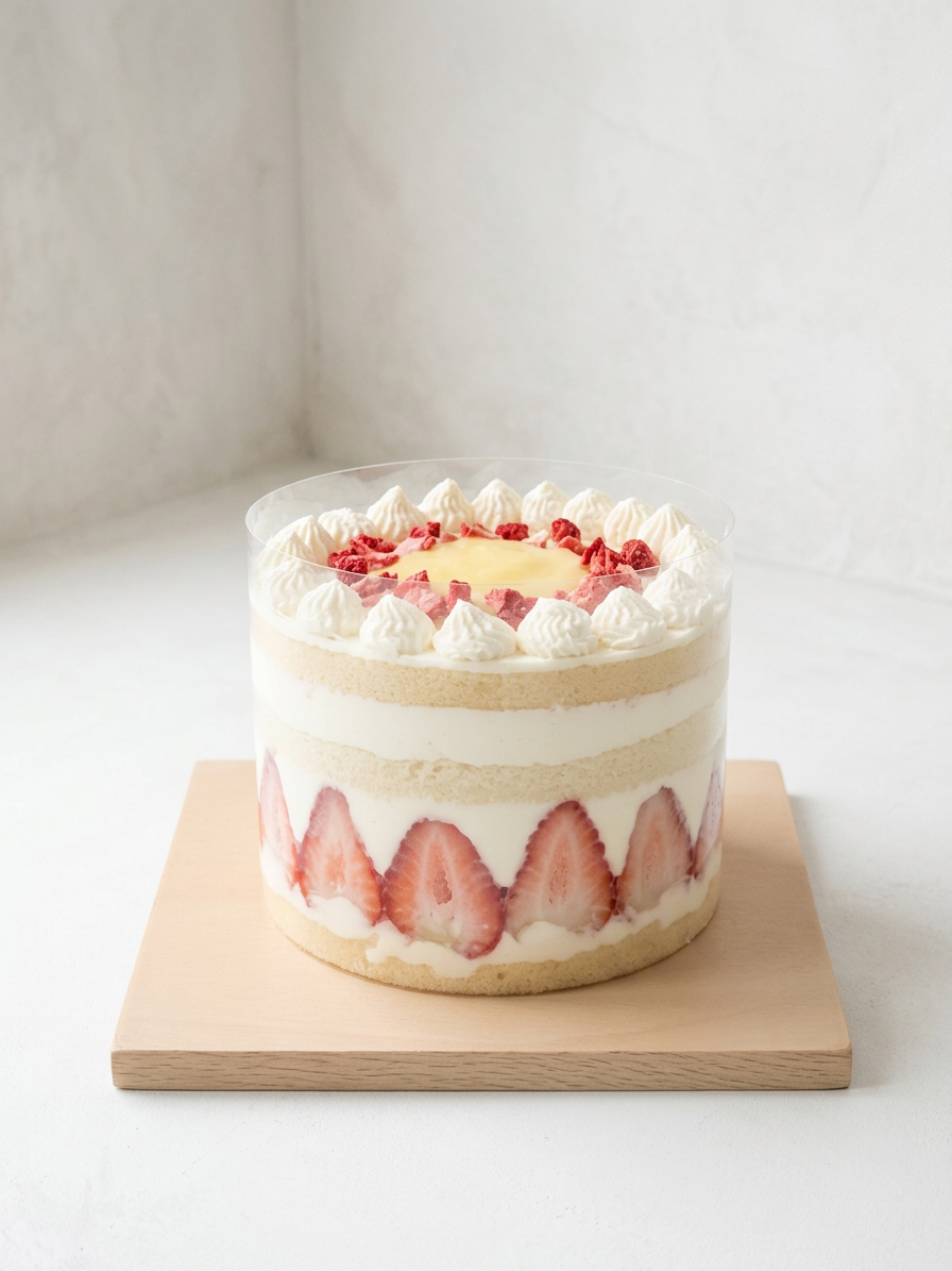 Layered chiffon cake