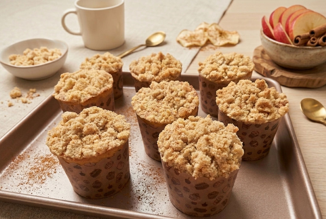 Apple Crumble Muffins