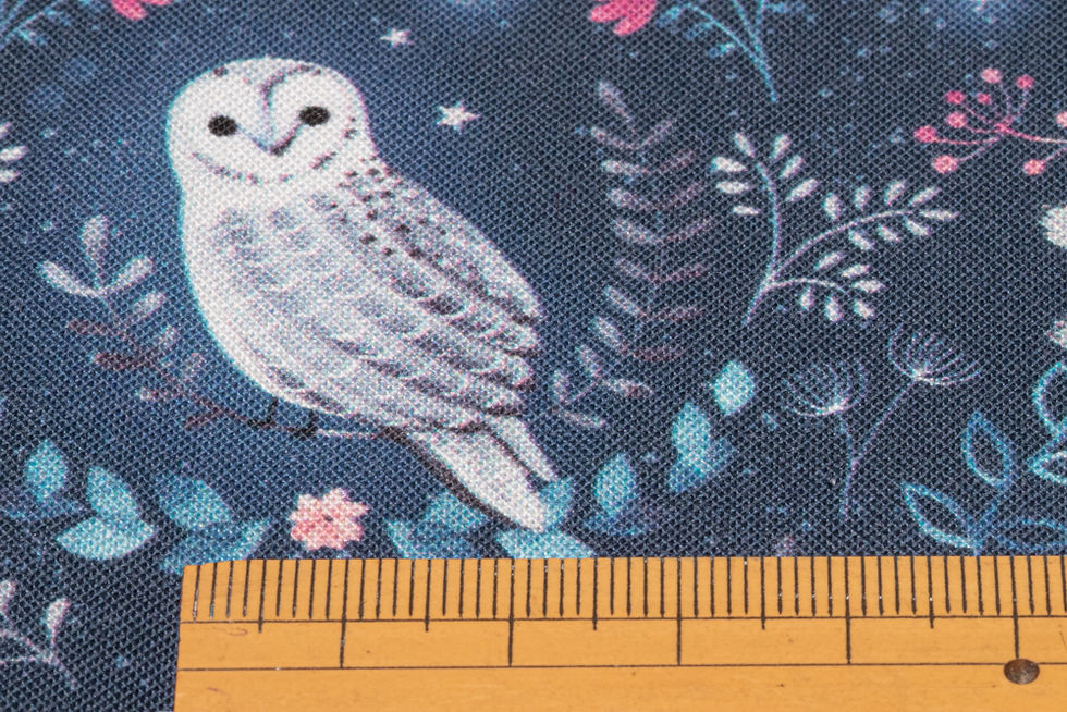Miniature : Tissu Dashwood - Nightfall by Sarah Knight - Animaux clair de lune     x 25 cm