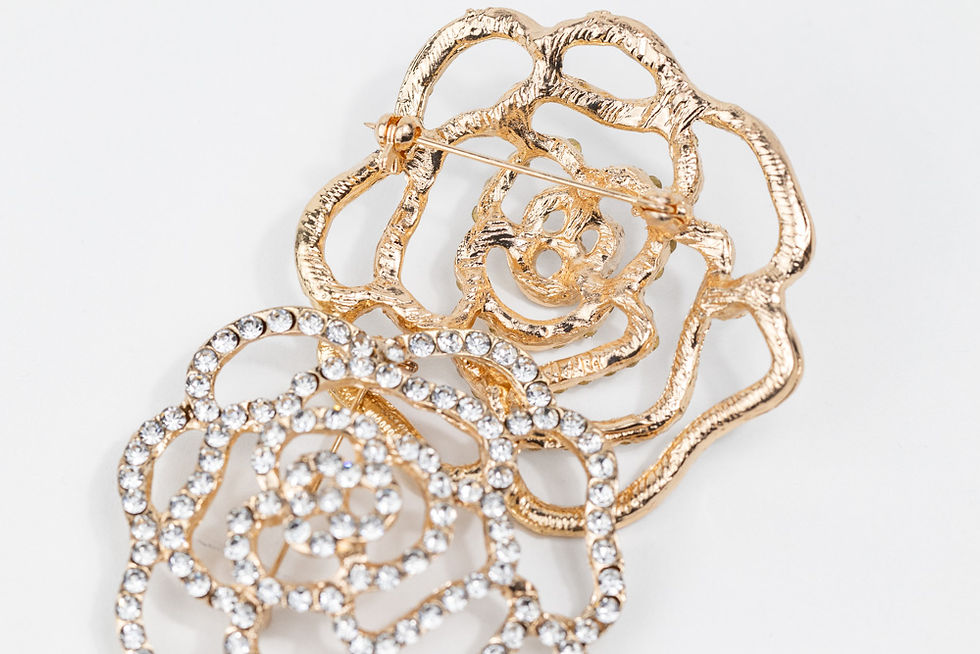 Broche Fleur diamant 45266