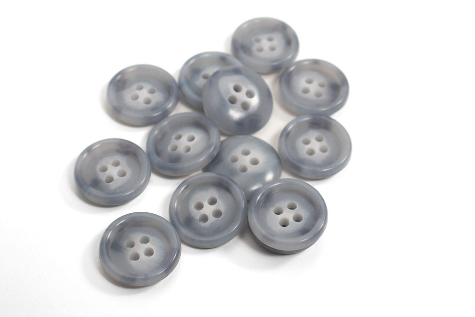 Miniature : Bouton imitation corne bicolore