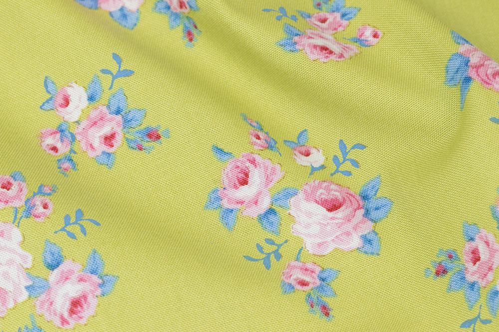 Tissu Tilda Sunday Brunch Mille Lime     x 25cm