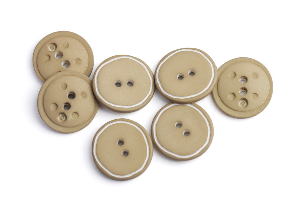 Bouton contour blanc