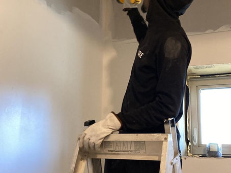 Last of the drywall!