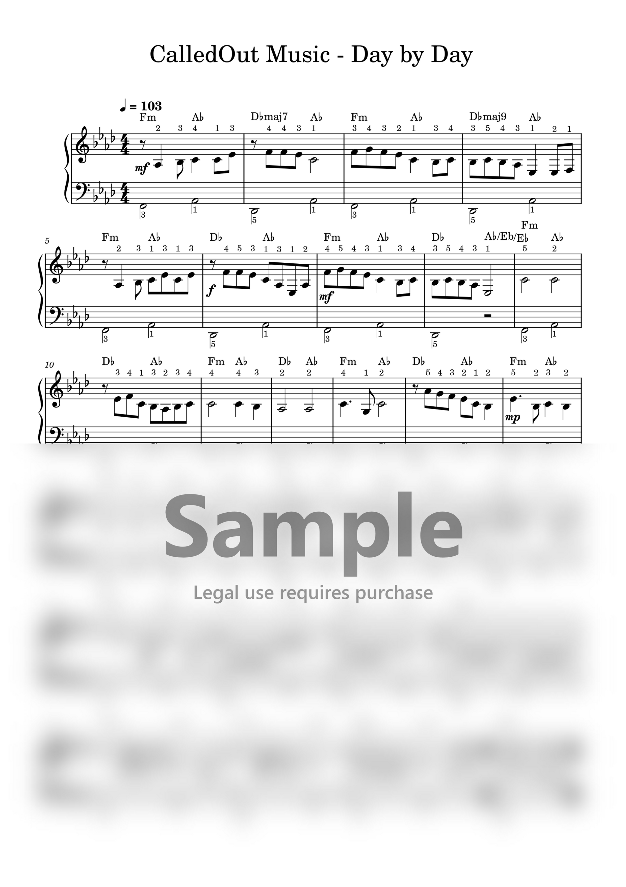 EM Music Sheet Bundle (Oct Wk 4)