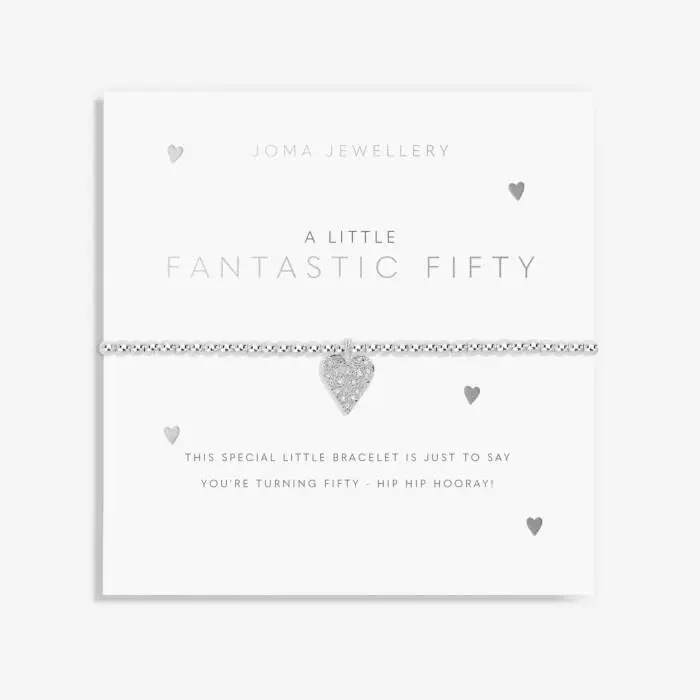 Joma Jewellery - A Little 'Fantastic Fifty' Bracelet in Silver Plating