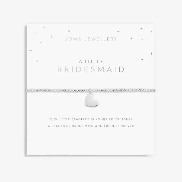 Joma Jewellery - A Little 'Bridesmaid' Bracelet in Silver Plating