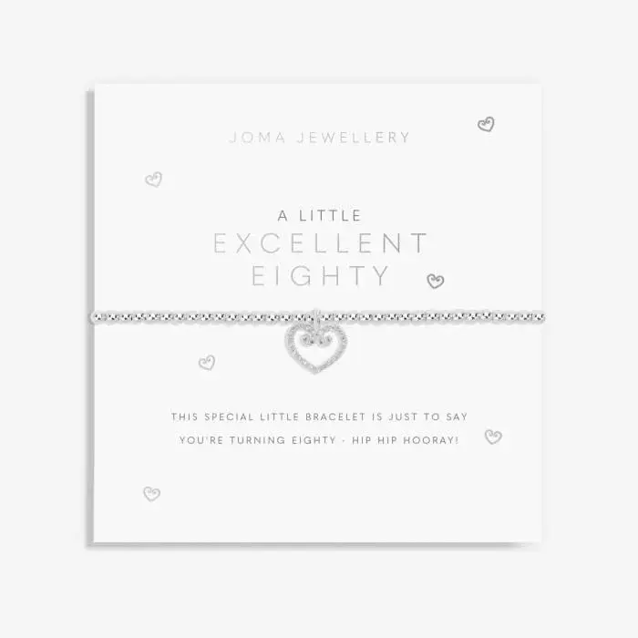 Joma Jewellery - A Little 'Excellent Eighty' Bracelet in Silver Plating
