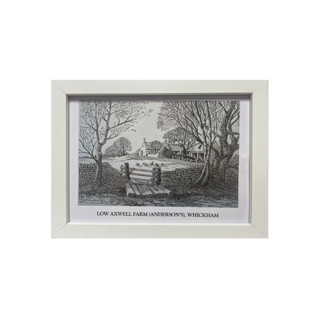 Alan Burdon - Low Axwell Farm Framed Picture