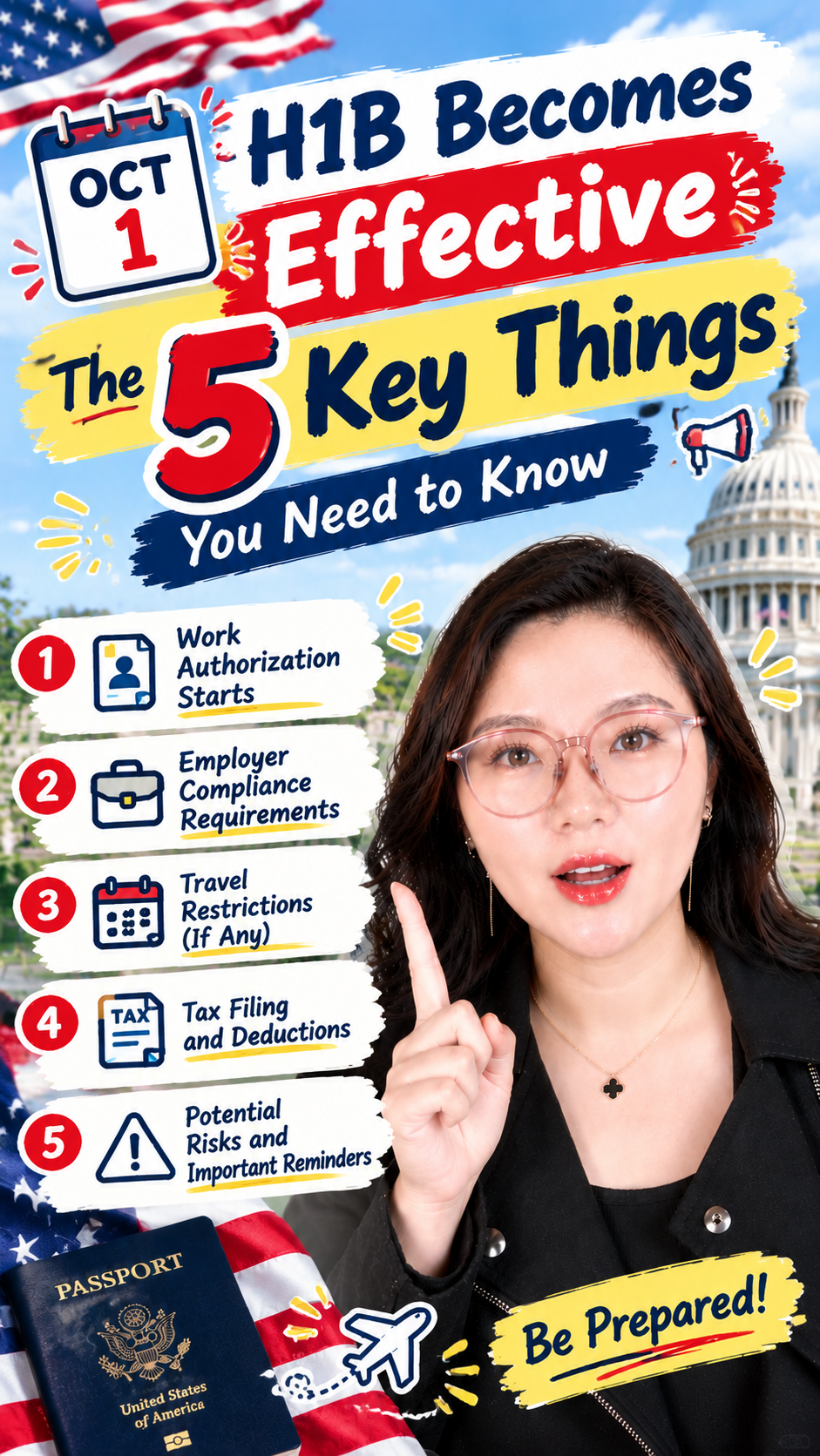 5 Things to Know After Your H-1B Becomes Effective on October 1