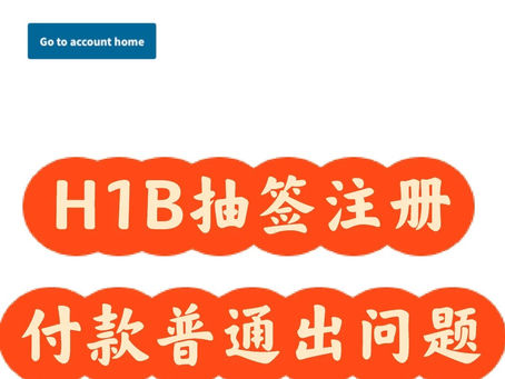 网站出bug,H1B注册付款遇到问题