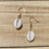 Thumbnail: Cowrie dangle earrings 