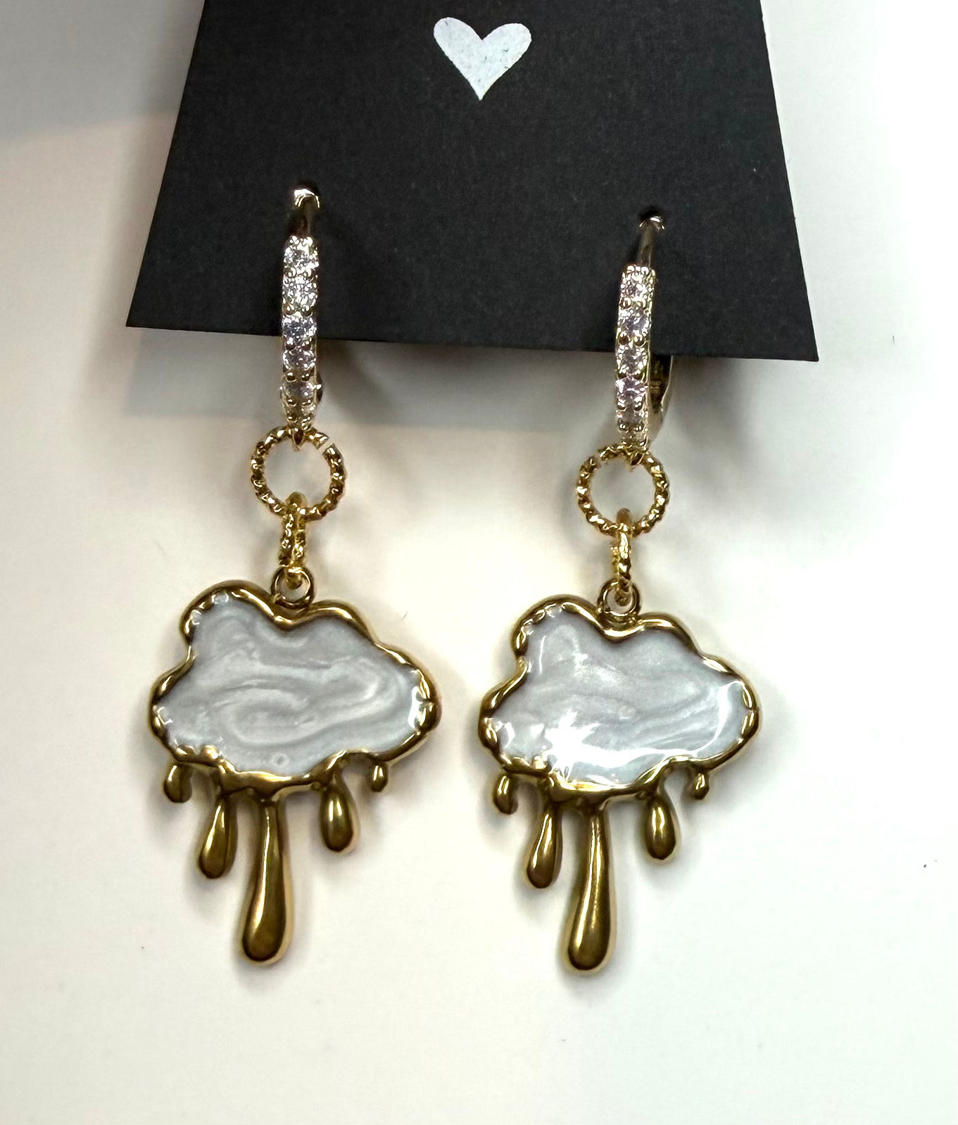 Beautiful Cloud Hoop Earrings 