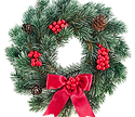 Red Christmas Wreath