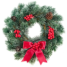 Red Christmas Wreath
