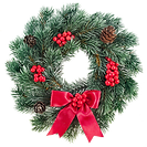 レッドクリスマスリース