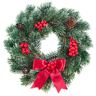 Red Christmas Wreath