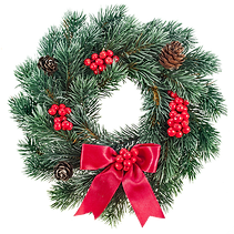 レッドクリスマスリース